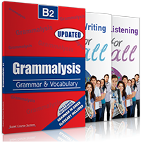 ΠΑΚΕΤΟ ΜΕ GRAMMALYSIS B2 - LISTENING - WRITING B2 FOR ALL ΠΑΚΕΤΟ ΜΕ GRAMMALYSIS B2 - LISTENING - WRITING B2 FOR ALL